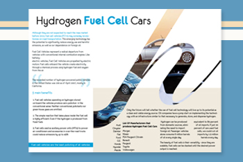 A class on Enviromental Science and The introduction of the Hydrogen Fuel Cell Car
